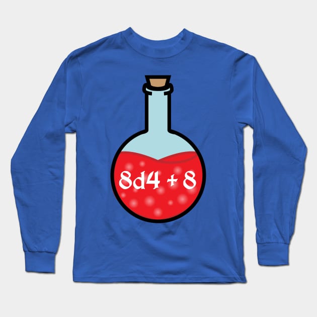 DIY Single Superior Health Potions for Tabletop Board Games Sticker Long Sleeve T-Shirt by GorsskyVlogs